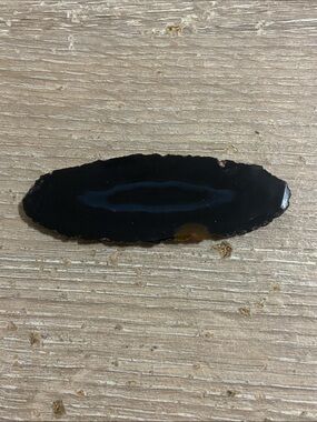 Black Agate Slab Slice - Polished Mineral Accent